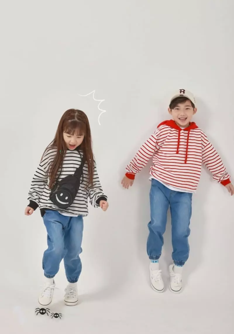 Fashion King - Korean Children Fashion - #prettylittlegirls - Hoody Stripes Sweatshirt - 3