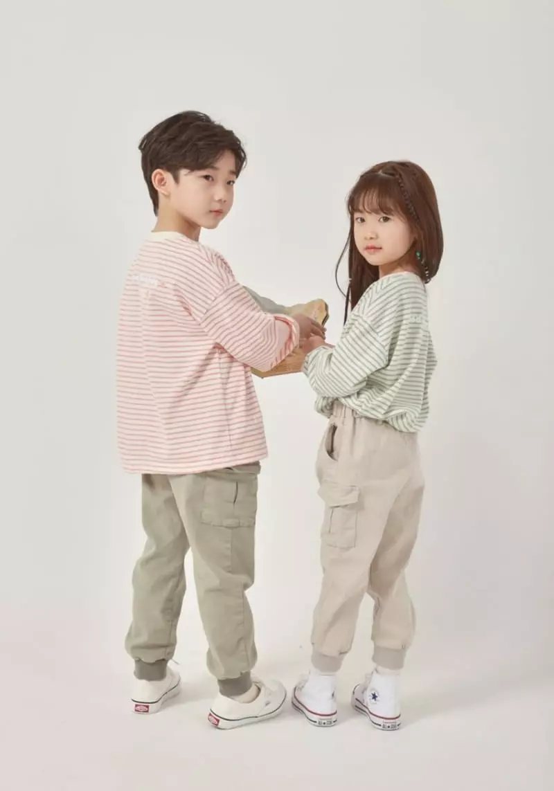 Fashion King - Korean Children Fashion - #prettylittlegirls - Happy Stripes Tee - 2