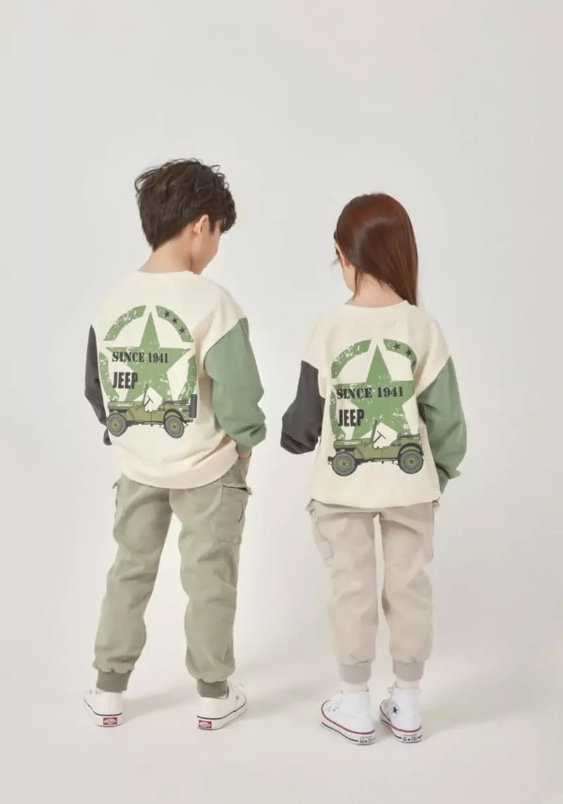 Fashion King - Korean Children Fashion - #stylishchildhood - Jeep Cha Sweatshirt - 2