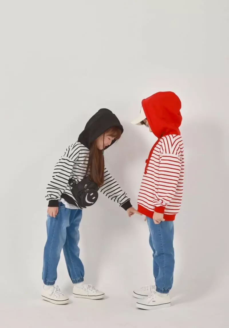 Fashion King - Korean Children Fashion - #toddlerclothing - Hoody Stripes Sweatshirt - 5