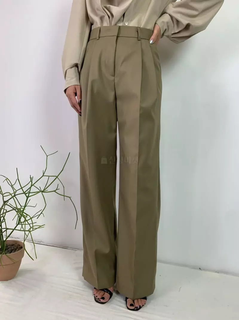 Fav - Korean Women Fashion - #momslook - Low Pintuck Pants - 2