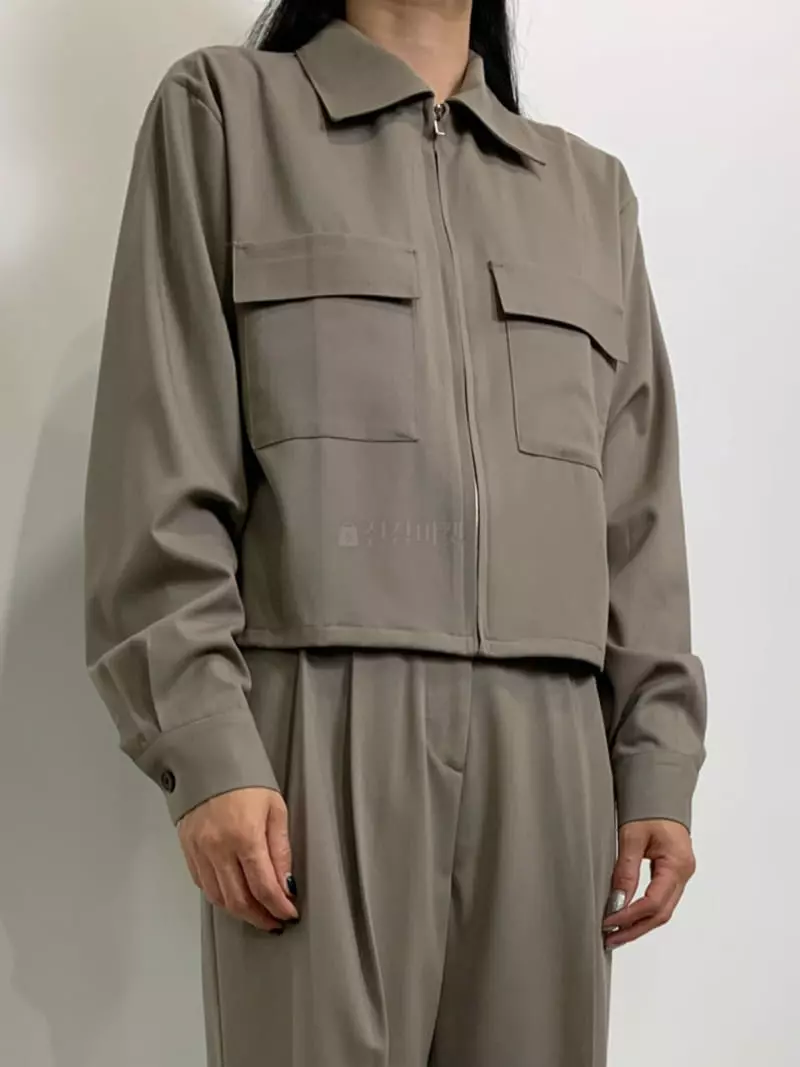 Fav - Korean Women Fashion - #pursuepretty - Leme Crop Zipper Jacket - 5
