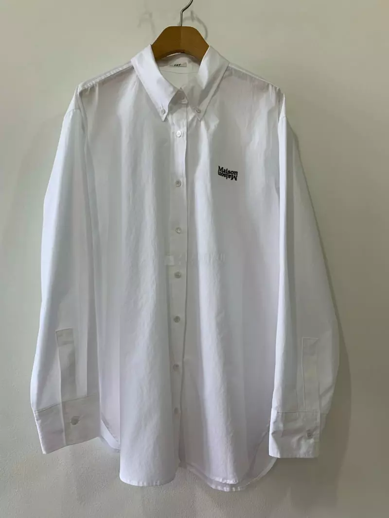Fav - Korean Women Fashion - #romanticstyle - Maison Embroidery Shirt - 3