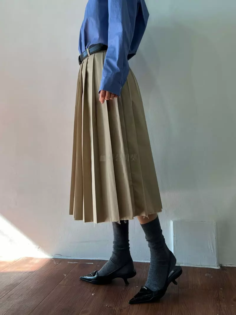 Fav - Korean Women Fashion - #thatsdarling - Miu Wrinkle Skirt - 2