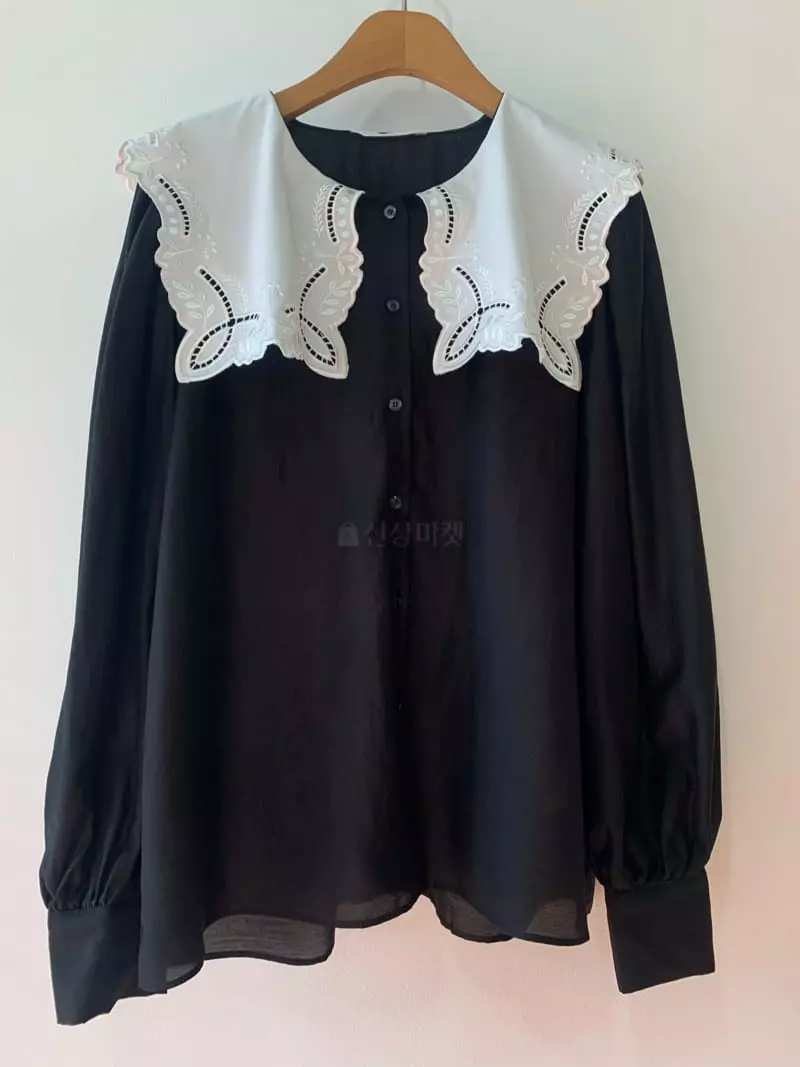 Fav - Korean Women Fashion - #momslook - Giselle's Collar Blouse - 4