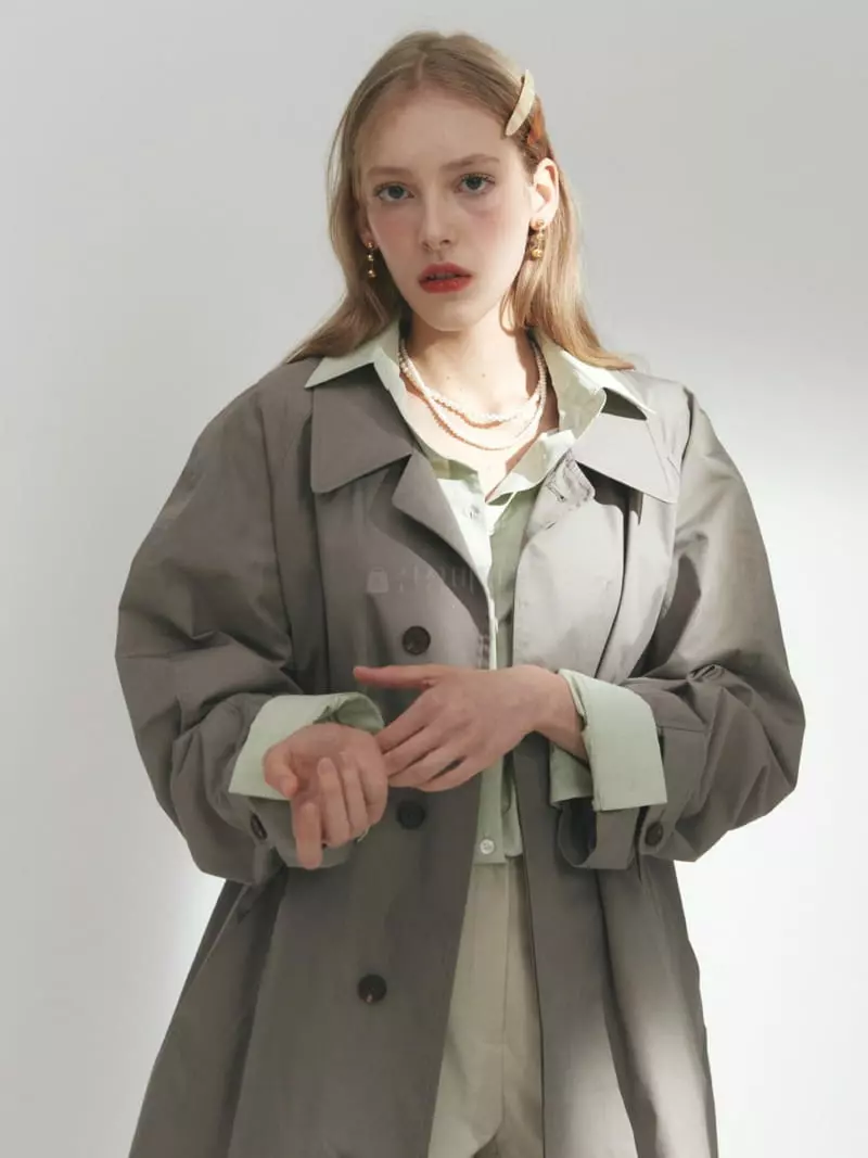 Fave - Korean Women Fashion - #restrostyle - Mori Trench Coat - 2