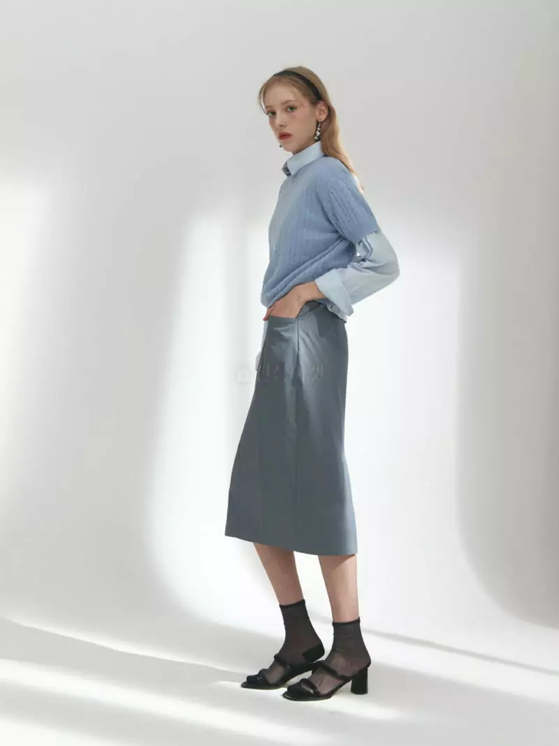Fave - Korean Women Fashion - #womensfashion - Button Skirt - 2