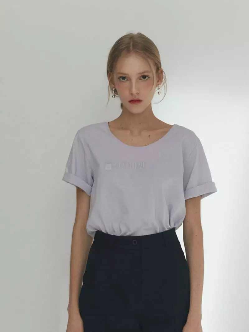 Fave - Korean Women Fashion - #womensfashion - U-neck Tee
