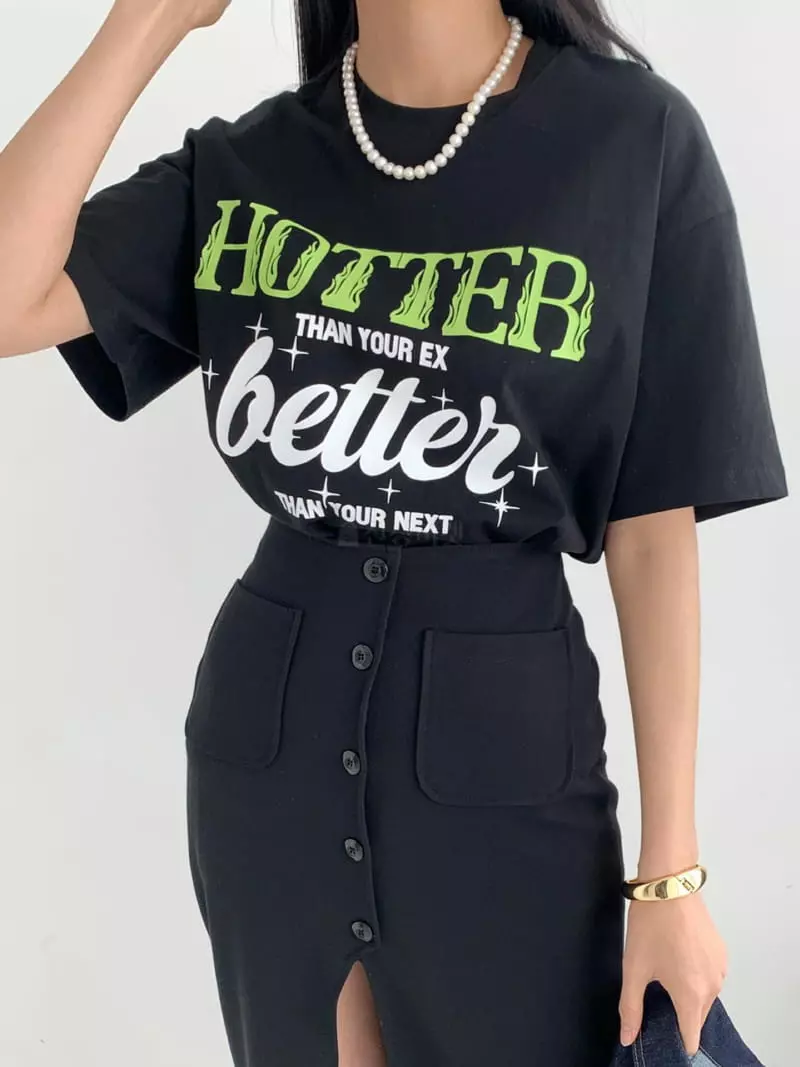 Feffer - Korean Women Fashion - #momslook - Bat Tee
