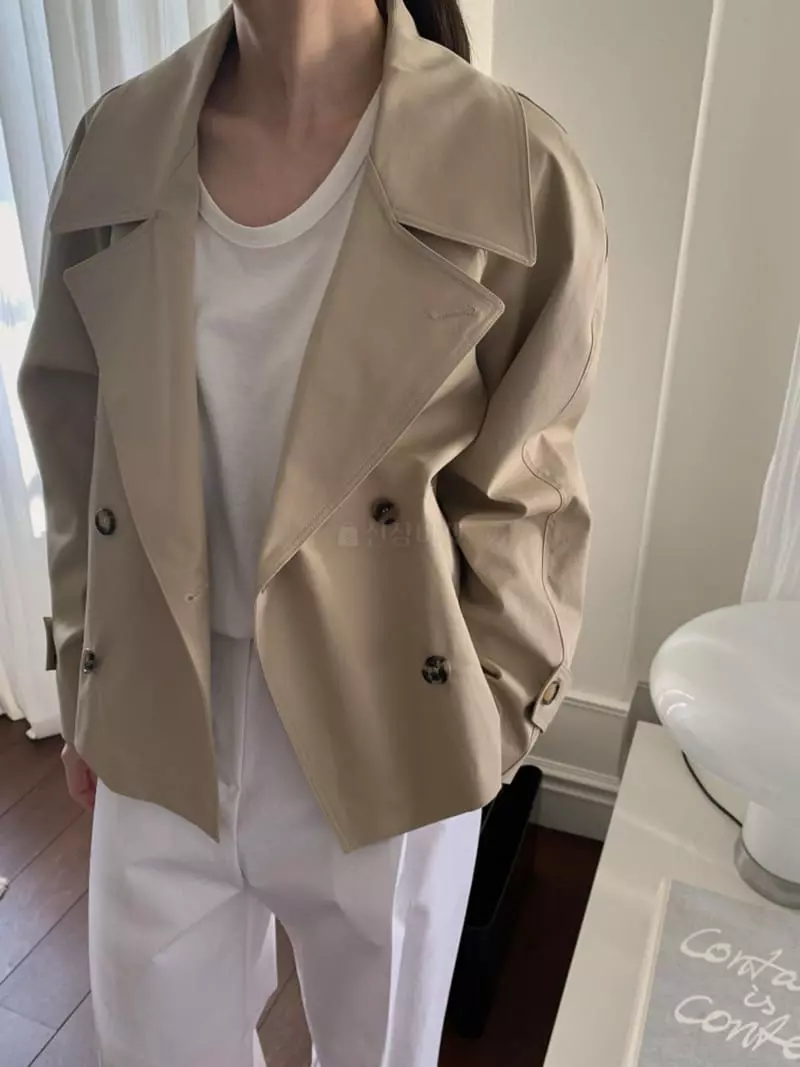Ff - Korean Women Fashion - #momslook - Pint Shorts Trench Coat - 2