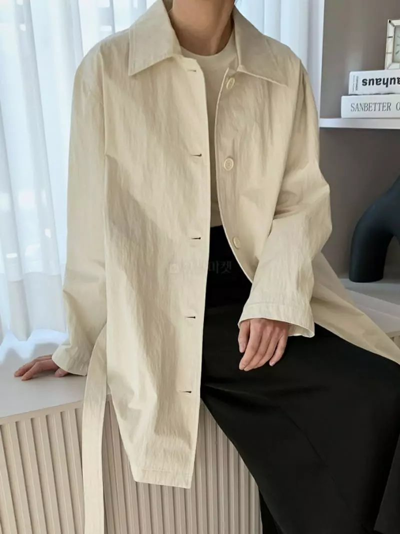 Ff - Korean Women Fashion - #momslook - Sander Half Trench Coat - 2