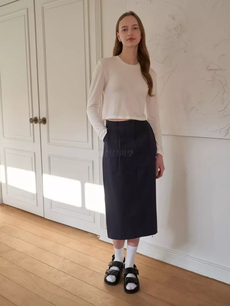 Ff - Korean Women Fashion - #momslook - Mob Cotton Skirt