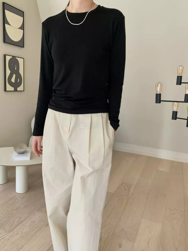 Ff - Korean Women Fashion - #momslook - Off Pintuck Pants - 3