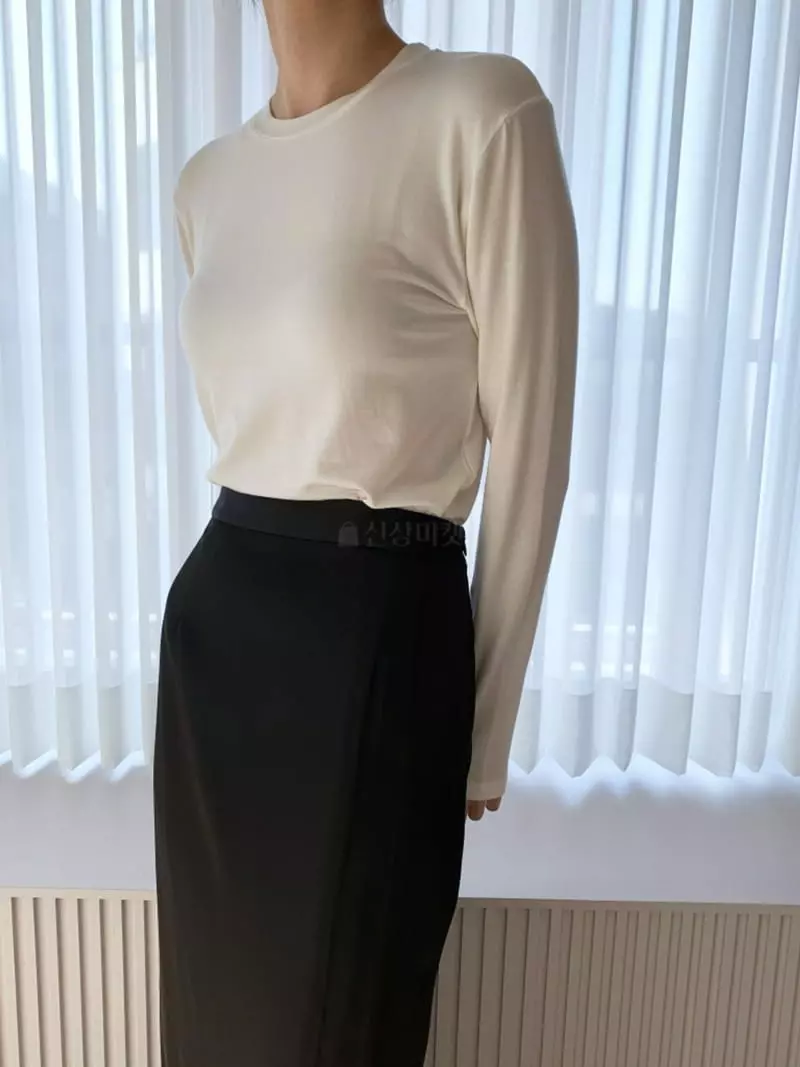Ff - Korean Women Fashion - #momslook - Easy Tencel Tee