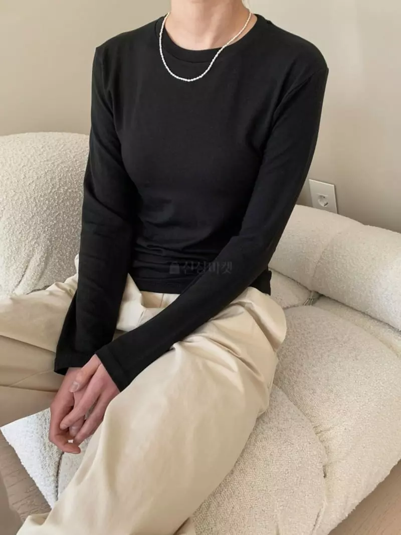 Ff - Korean Women Fashion - #momslook - Easy Tencel Tee - 3