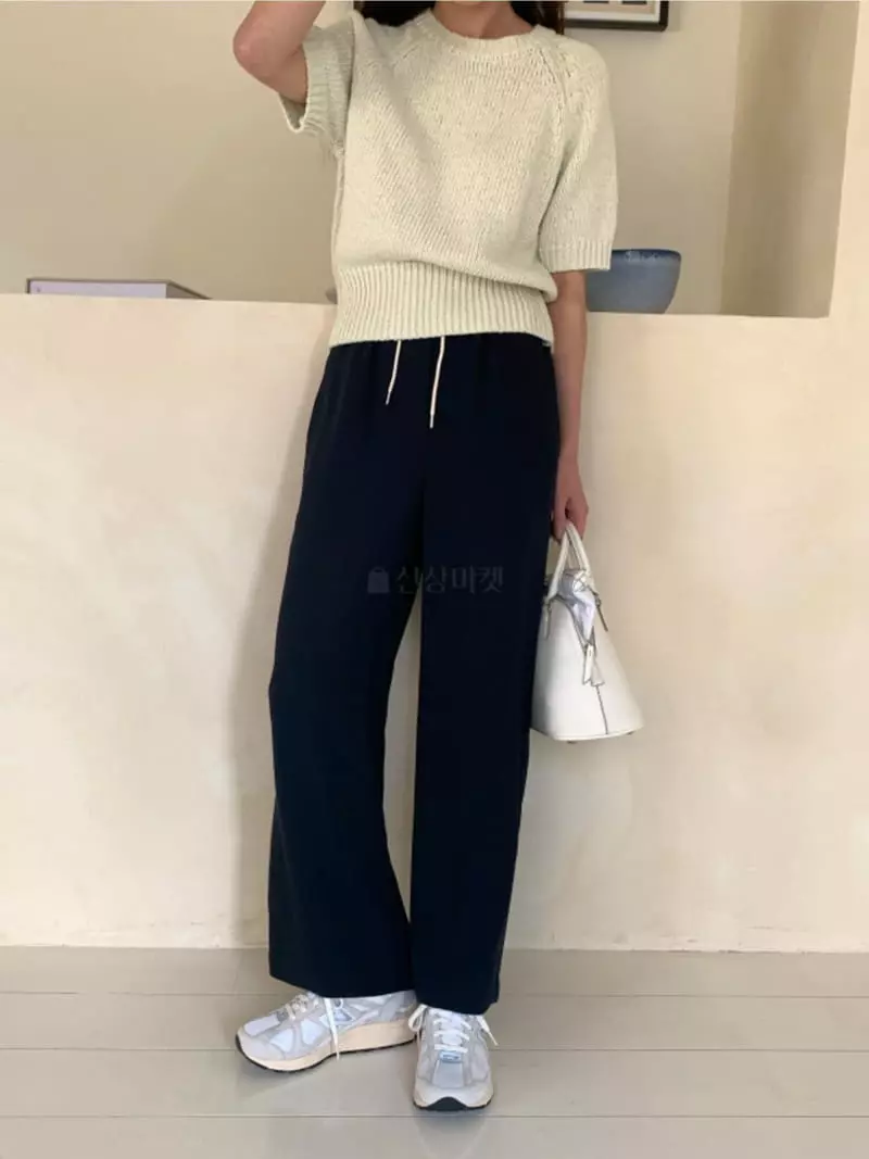 Ff - Korean Women Fashion - #momslook - Banding Pants - 2