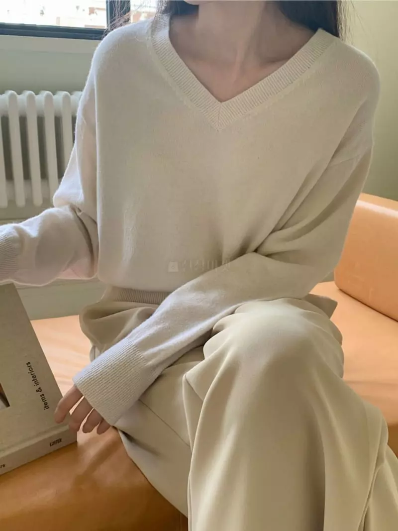 Ff - Korean Women Fashion - #momslook - Initial Knit Tee - 2