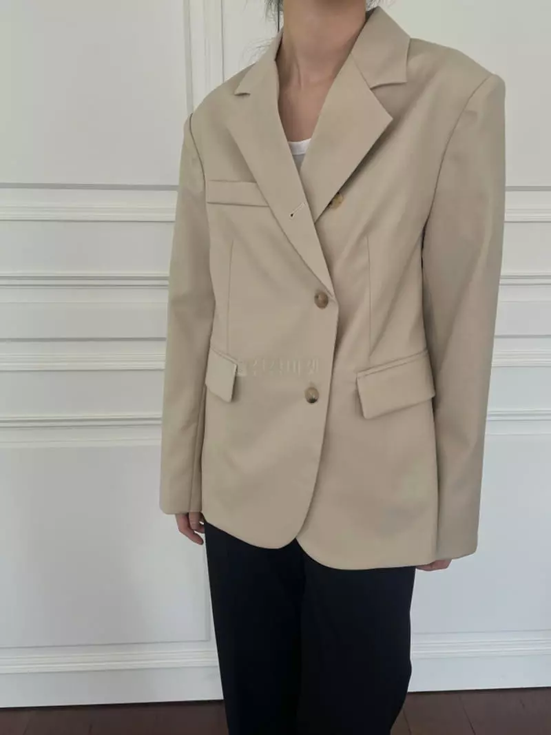 Ff - Korean Women Fashion - #restrostyle - Blan Jakcet - 2
