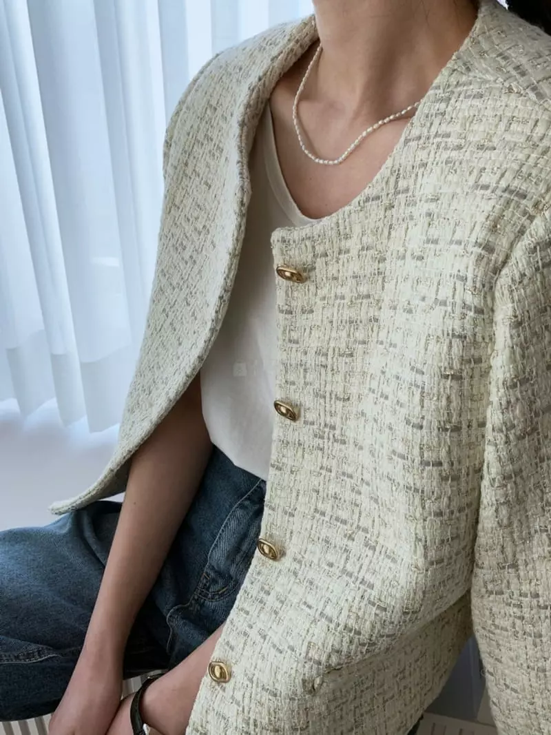 Ff - Korean Women Fashion - #shopsmall - Momo Tweed Jacket - 3