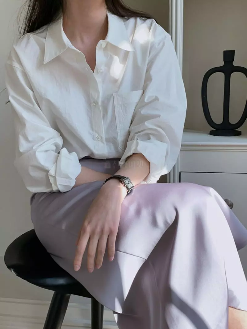 Ff - Korean Women Fashion - #shopsmall - Cotton Washing Shirt