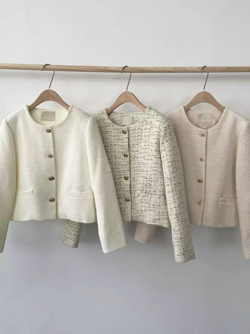 Ff - Korean Women Fashion - #shopsmall - Momo Tweed Jacket - 4