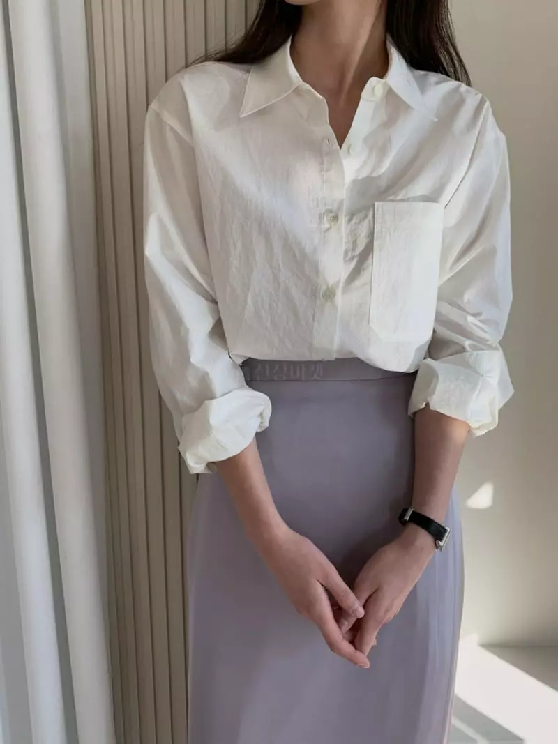 Ff - Korean Women Fashion - #thatsdarling - Cotton Washing Shirt - 2