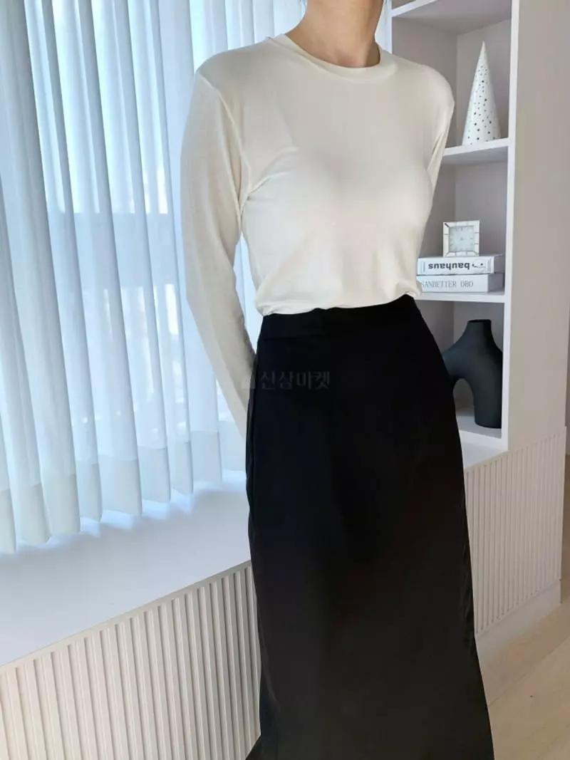 Ff - Korean Women Fashion - #womensfashion - Easy Tencel Tee - 2