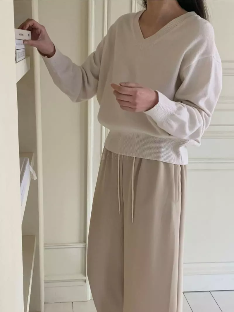 Ff - Korean Women Fashion - #womensfashion - Initial Knit Tee - 3