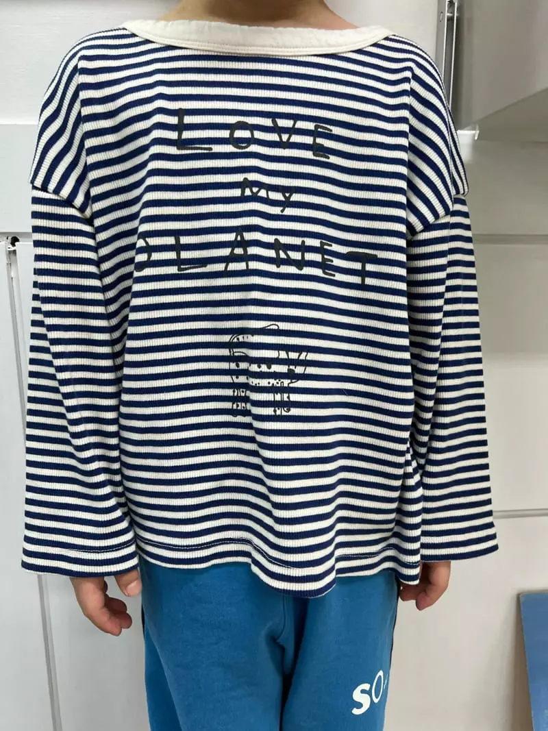 Fine Studio - Korean Children Fashion - #childofig - Love Stripes Tee - 3