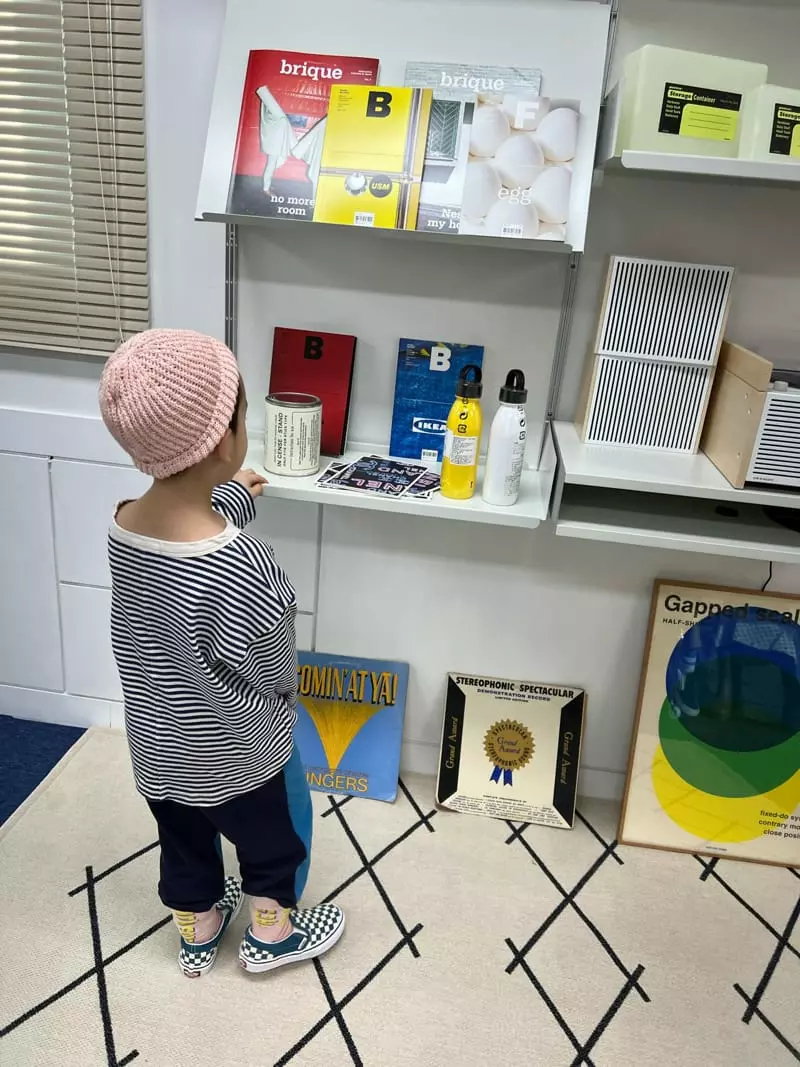 Fine Studio - Korean Children Fashion - #childofig - Love Stripes Tee - 4