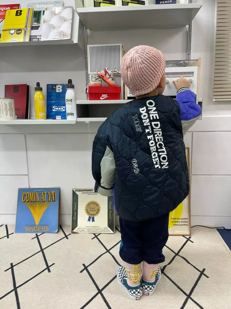 Fine Studio - Korean Children Fashion - #fashionkids - Color Quilitng Jacket with Mom - 12
