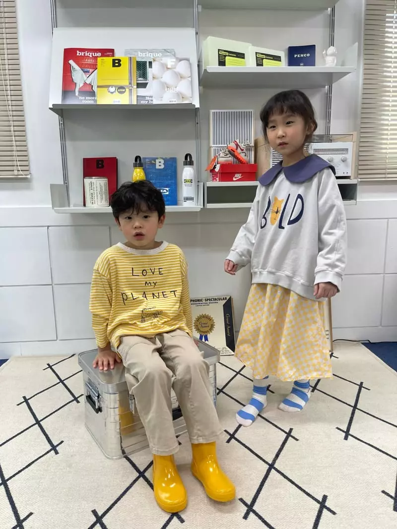Fine Studio - Korean Children Fashion - #fashionkids - Bold Sweatshirt - 9