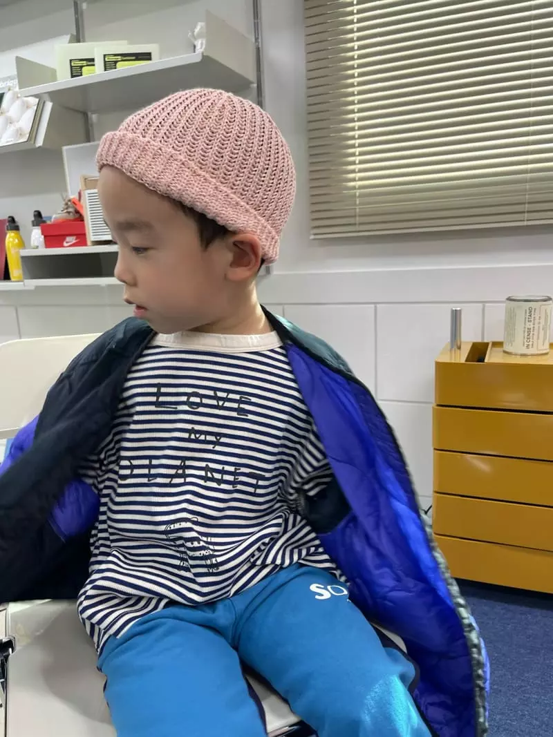 Fine Studio - Korean Children Fashion - #kidsshorts - Love Stripes Tee - 8