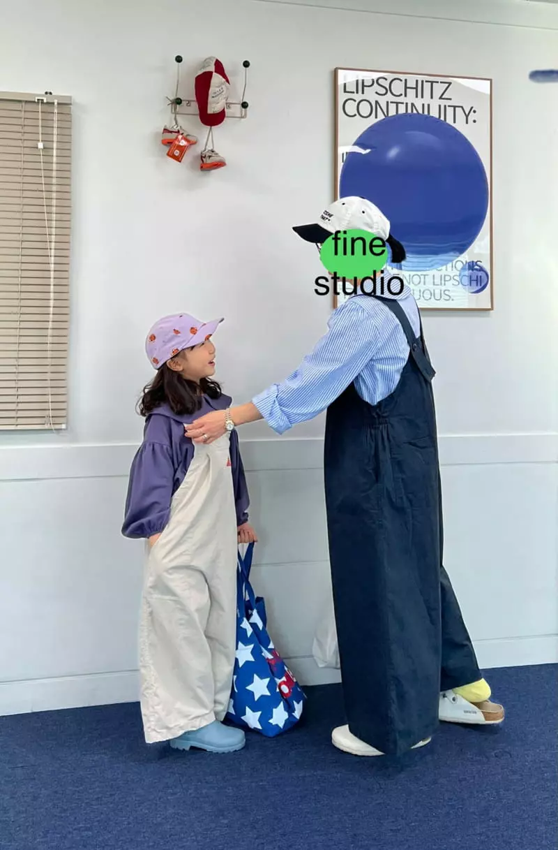 Fine Studio - Korean Children Fashion - #kidsshorts - Bio Dungarees Pants with Mom - 3