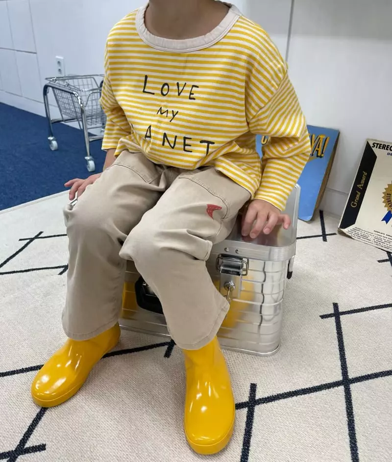 Fine Studio - Korean Children Fashion - #littlefashionista - Love Stripes Tee - 12