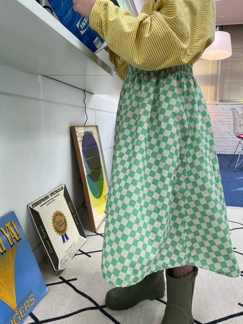 Fine Studio - Korean Children Fashion - #littlefashionista - Chess Skirt - 6