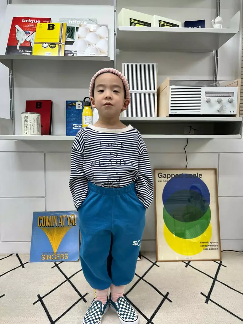 Fine Studio - Korean Children Fashion - #stylishchildhood - Love Stripes Tee - 2