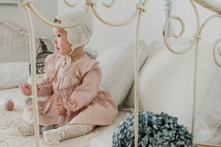 Flo - Korean Baby Fashion - #babyboutique - Roha Bonnet Ivory - 5