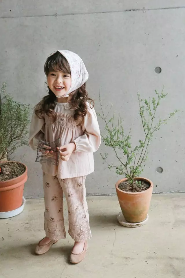 Flo - Korean Baby Fashion - #babyoutfit - Floral Handkerchief - 5