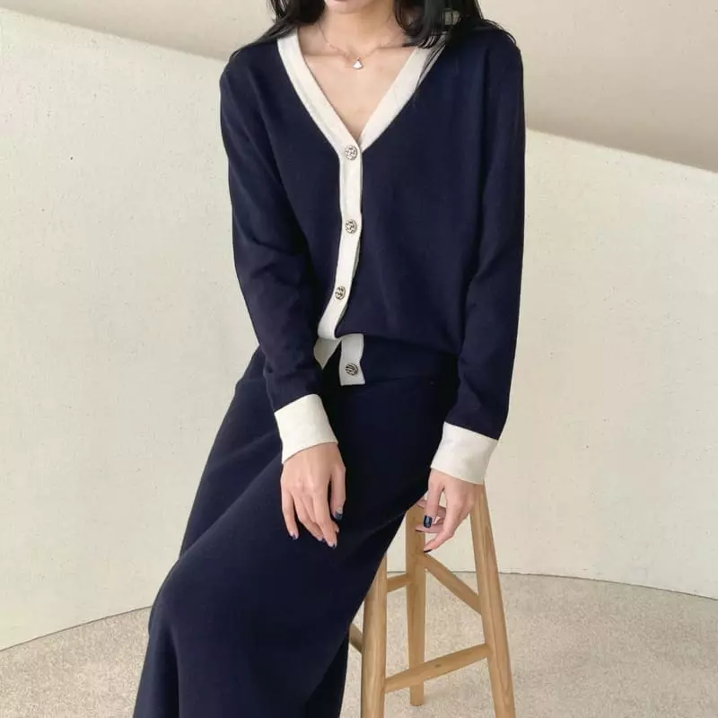 Floaty - Korean Women Fashion - #momslook - Mir Knit Long Skirt - 8