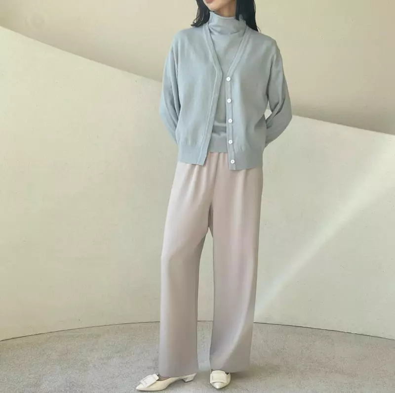 Floaty - Korean Women Fashion - #restrostyle - Mono Wide Banding Pants - 2