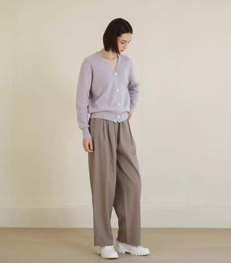Floaty - Korean Women Fashion - #thatsdarling - Flower Button Knit Cardigan - 8