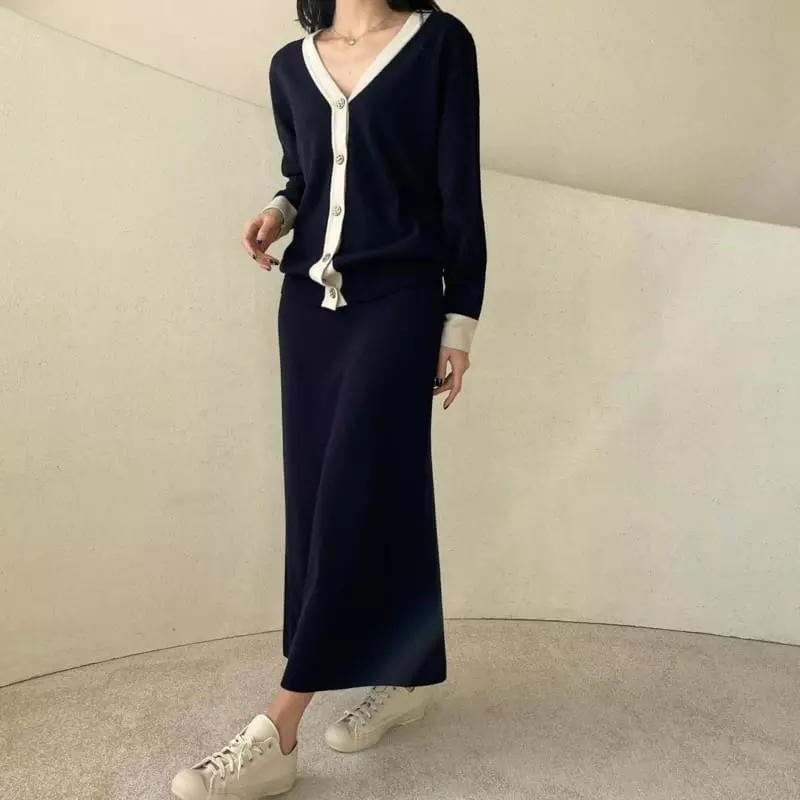 Floaty - Korean Women Fashion - #womensfashion - Mir Knit Long Skirt - 7