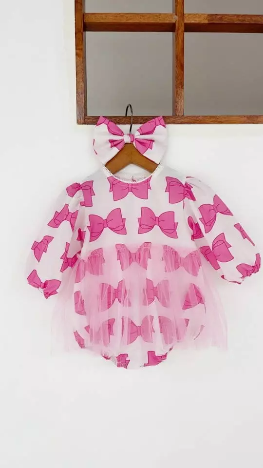 Flower J - Korean Baby Fashion - #babyboutique - Ribbon Bodysuit