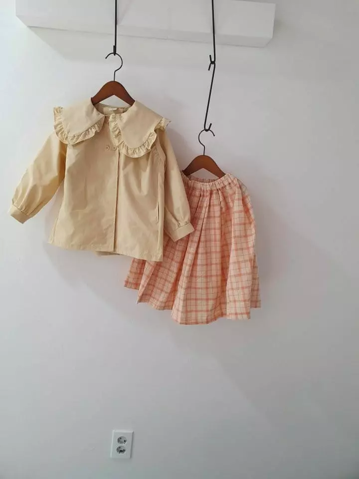 Flower J - Korean Children Fashion - #childofig - Check Long Skirt - 5