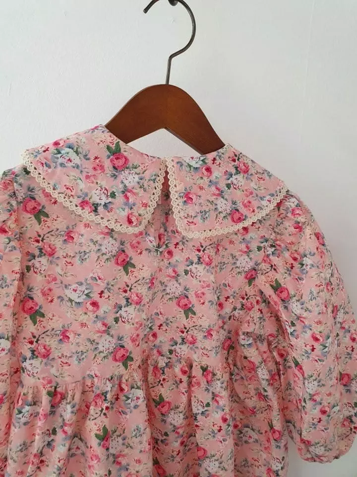Flower J - Korean Children Fashion - #childofig - Flower One-piece - 5