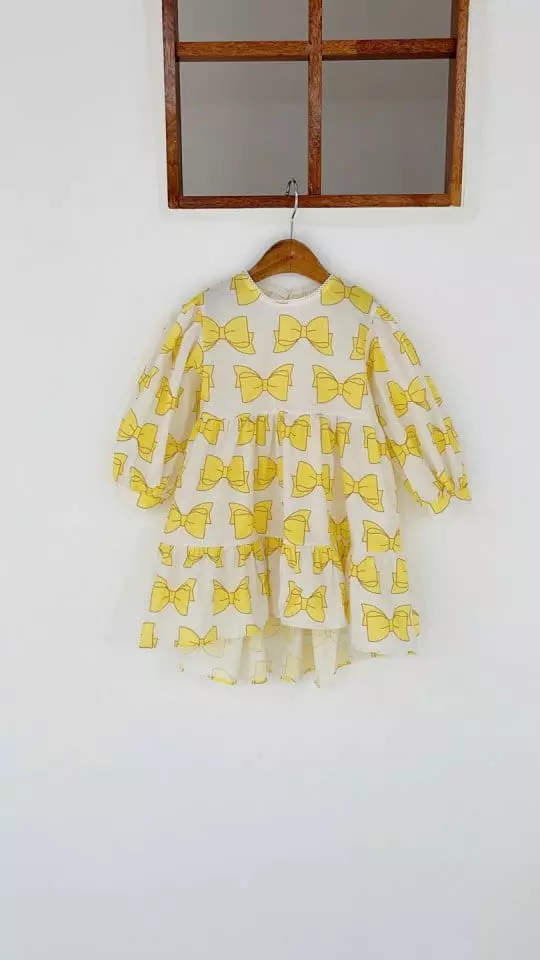 Flower J - Korean Children Fashion - #childofig - Big Ribbon One-piece