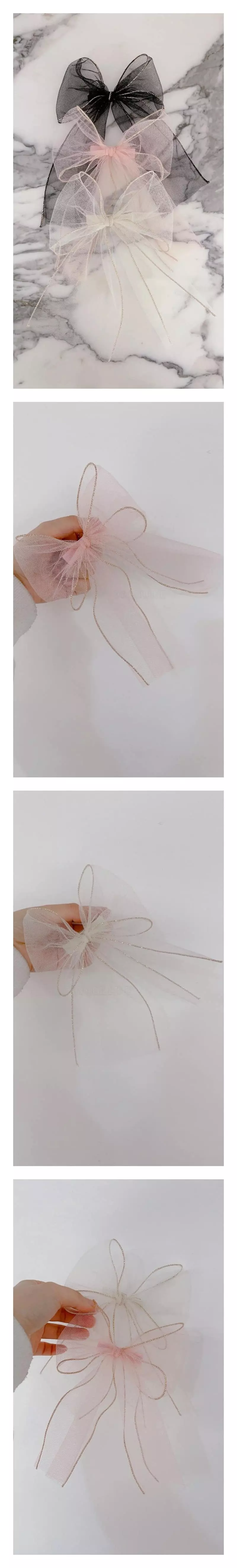 Flower J - Korean Children Fashion - #childofig - Ribbon Hairpin