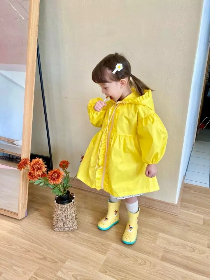 Flower J - Korean Children Fashion - #magicofchildhood - Big Ribbon Raincoat - 3