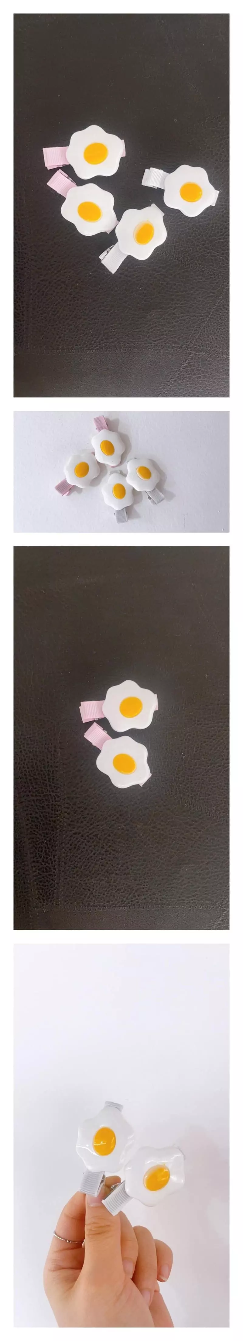 Flower J - Korean Children Fashion - #minifashionista - Egg Hairpin [set of 2]